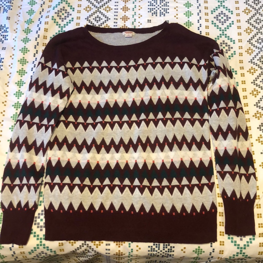Mossimo Geometric Sweater - Women’s Extra Small